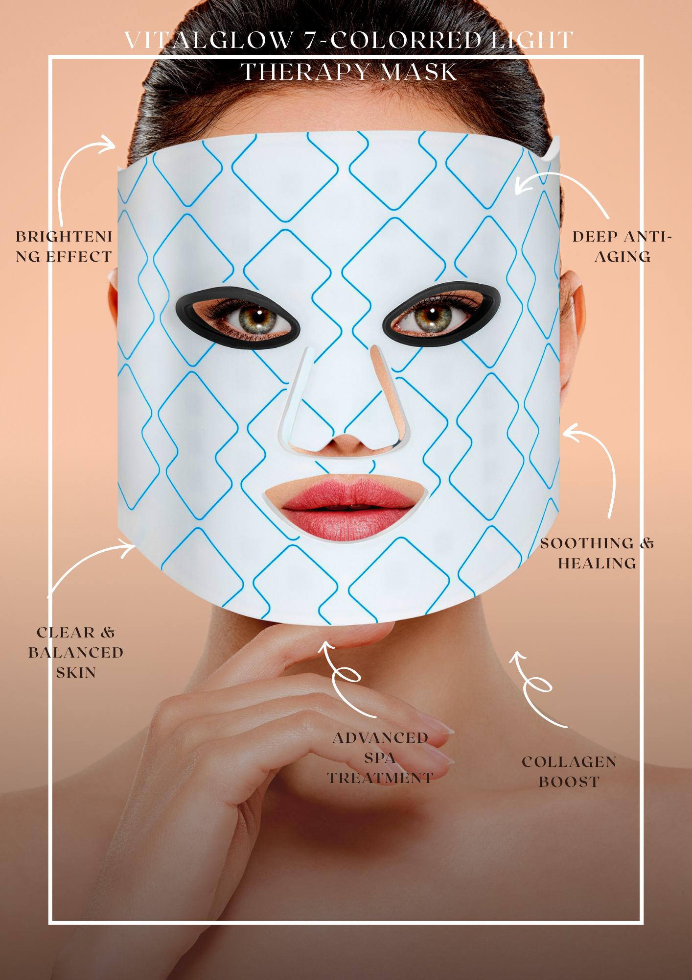 VitalGlow 7-ColorRed Light Therapy Mask