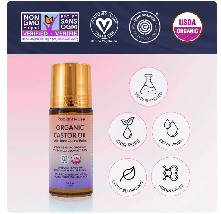 VitalGlow organic Castor Oil Ball 50ml